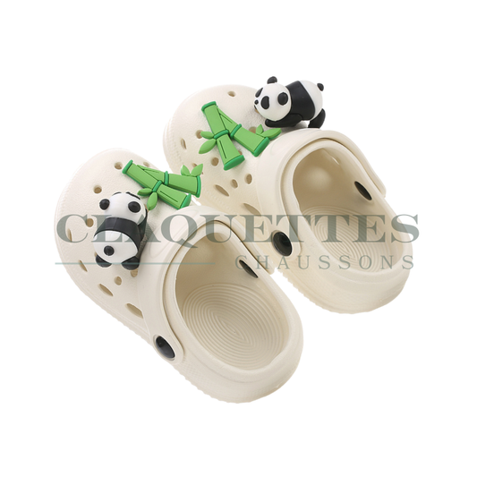 Sabots plastique enfant | Blanc | Panda