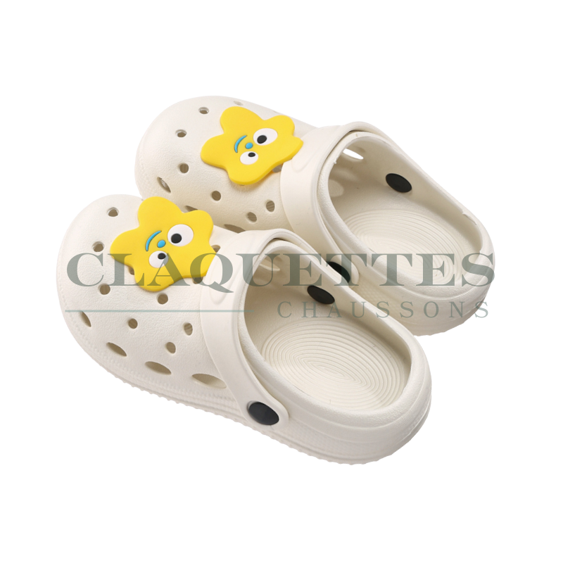 Sabots plastique enfant | Crème | Personnage