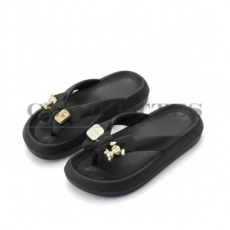 Sandales à bijoux | Noire