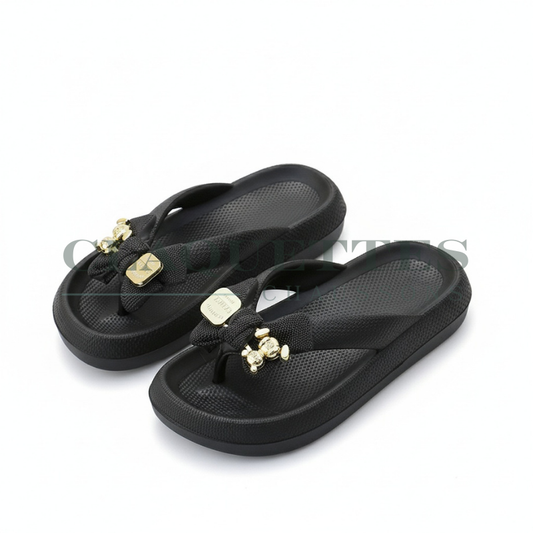 Sandales à bijoux | Noire