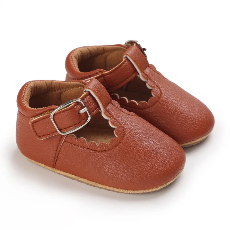 Chaussons enfants Cuir | Marron